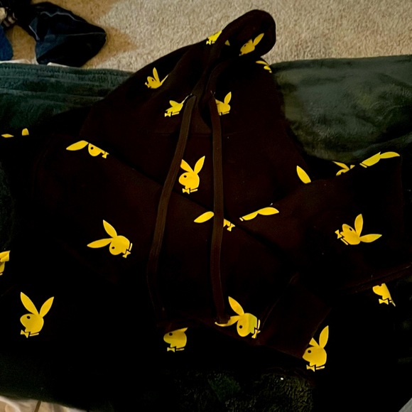 Playboy X msguided hoodie crop top never worn bought like thisSOLD - Picture 3 of 5